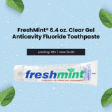 FreshMint 6.4 oz. Clear Gel Anticavity Fluoride Toothpaste 48's units/cs