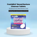 FreshMint Boxed Denture Cleanser Tablets (40 tabs per box) (NBE Efferdent) (USA) 24's units/cs