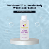 FreshScent 2 oz. Hand & Body Wash (clear bottle) 96's units/cs