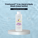 FreshScent 4 oz. Hand & Body Wash (clear bottle) 60's units/cs