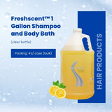 FreshScent 1 Gallon Shampoo and Body Bath (clear bottle) 4's units/cs