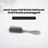 FreshScent Adult Super Soft Bristle Hairbrush (individually polybagged)