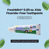 FreshMint 0.85 oz. Kids Fluoride-Free Toothpaste 144's units/cs