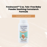 FreshScent 2 oz. Talc-Free Baby Powder Soothing Cornstarch Formula