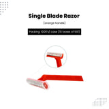 FreshScent Single Blade Razor (orange handle)