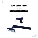 FreshScent Twin Blade Razor (navy handle)