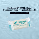 FreshScent #1/2 (.35 oz.) Deodorant Soap (vegetable based) 1000's units/cs