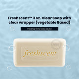 FreshScent 3 oz. Clear Soap with clear wrapper (vegetable Based) 144's units/cs