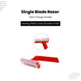 FreshScent Clear Single Blade Short Handle Razor