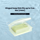 FreshScent Hinged Soap Dish fits up to 5 oz. bar (clear) 100's units/cs