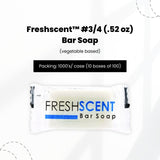 FreshScent #3/4 (.52 oz) Bar Soap (vegetable based)