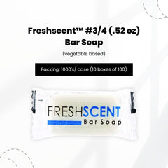 FreshScent #3/4 (.52 oz) Bar Soap (vegetable based)