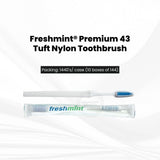 FreshMint Premium 43 Tuft Nylon Toothbrush 1440's units/cs