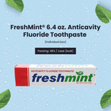 FreshMint 6.4 oz. Anticavity Fluoride Toothpaste (individual box) 48's units/cs