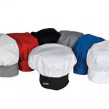 PREM. Chef Hat Velcro Closure & 1 Size fits all 65/35 5.5oz Poplin P/C