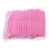 Disposable Bouffant Scrub Head Cover Stretchable NonWoven Caps Pink