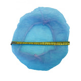 Disposable Bouffant Scrub Head Cover Stretchable NonWoven Caps Blue 