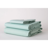 TC-180 FITTED SHEETS American made percale fabric color SEAFOAM GREEN for Healthcare Hospitality Beds Packing 24's/ case Thomaston Mills