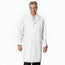 PREM. LAB Coat Men’s Snap/Button Closures No Pockets Twill Fabric 5.5oz Poplin 65/35 P/C Color White sizes XS-XL 3/Pack