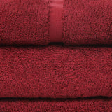 Toalla de baño orgánica ZEN de 30" x 54", n.º 16,50 lb/dz, 100 % algodón orgánico certificado, paquete de 3, color ROJO LAVA