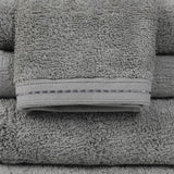 Toalla de baño orgánica ZEN de 35" x 70", n.° 20,50 lb/dz, 100 % algodón orgánico certificado, paquete de 3, color GRIS tórtola