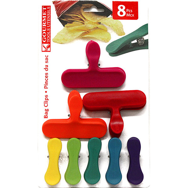 Rainbow Bag Clips 8pk  Kitchen Accessories - B&M