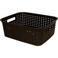 Espresso Weave Basket Espresso Dimensions 15"x12"x5