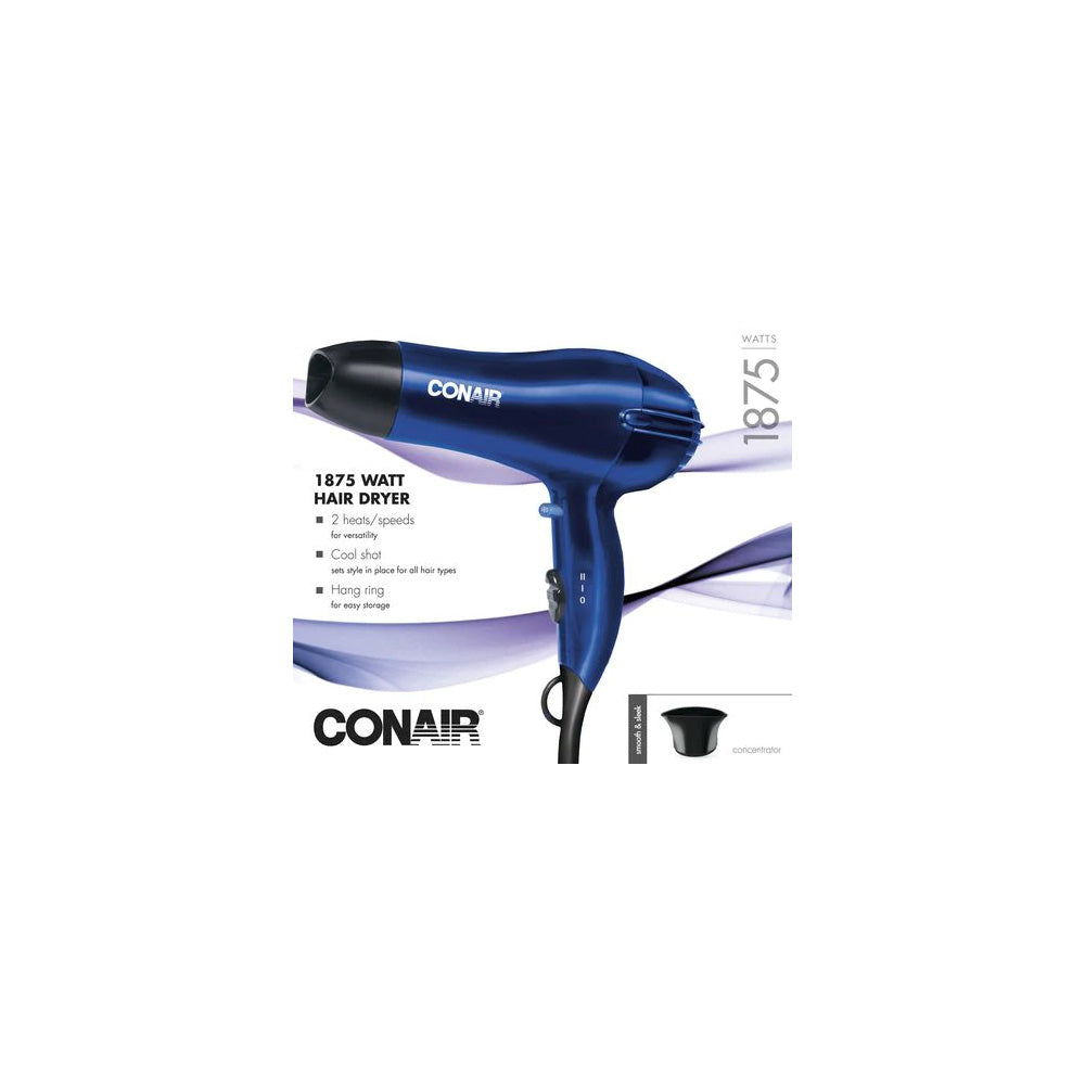 Conair® 1875w Mid Size Dryer Blue 6pack Hospitalityemporium 6953